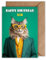 WBdesignz Grußkarten mit Umschlag - lustige Tiermotiv Karten (Main-Coon Katze)