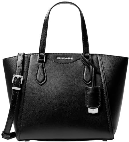 Michael Kors Taryn Crossbody, Silberfarbene Metallteile/Schwarz, One size