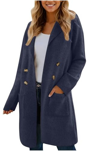 TTFDJG Longjacke Damen Übergang Mantel Frühling Damen Dünne Daunenjacke Damen Kapuzenjacke Hoodie Fleecejacke Damen Teddy Wollmantel Damen Kurz Creme Strickjacke Damen Winter Warm