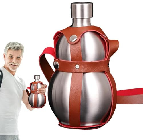 Generico Botella de agua de acero inoxidable | Botella de metal de 1
