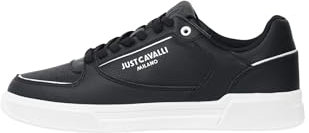 Just Cavalli Schwarze Herren-Sneaker mit Logo-Aufdruck, Schwarz , 42 EU