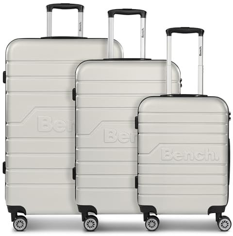 Bench Hartgepäck Koffer-Set 3-teilig | Reise-Trolleys aus hochwertigem, robustem ABS Material | für Damen und Herren | 4 Doppelrollen & TSA-Schloss | Seattle Serie