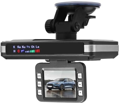 Rilevatore radar allarme vocale 2 in 1 telecamera cruscotto auto, rilevatore di velocità, anti-radar, misurazione della velocità X K CT La