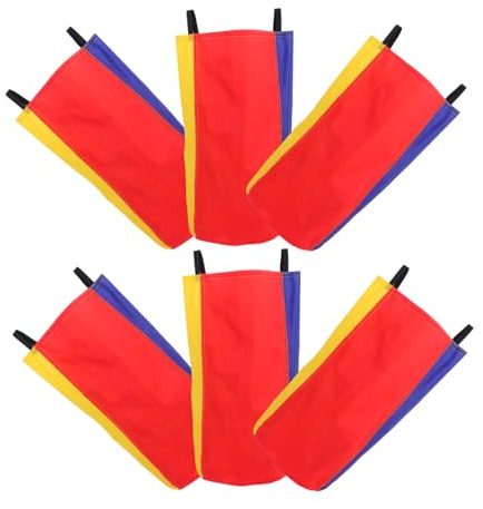 VICASKY 6stücke Junge Mädchen Hüpfsäcke Aus Strapazierfähigem Oxford Bunte Outdoor-rennsäcke Für Gruppensport Sackhüpfen Und Spielspaß Im Freien Robuste Spieltaschen Für Familie Und Jung