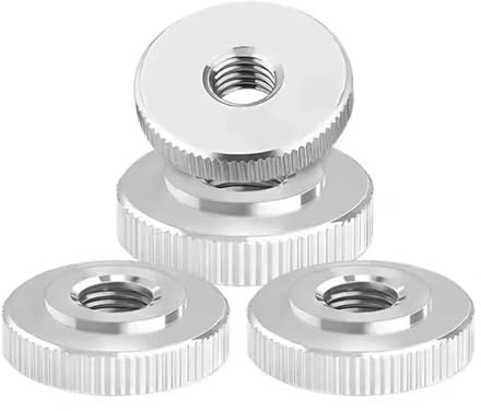 5/10 stücke GB807 304 Edelstahl Rändelmutter Hand Festziehen Mutter M2-M12(M12 (5Pcs))