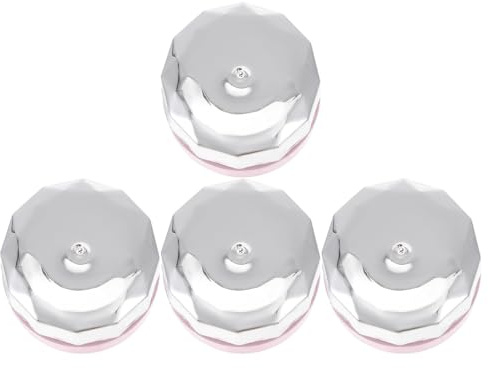 VALICLUD 4pcs Empty Nail Polish Bottles with Screw Caps Compact Eye Containers Portable Mini Jars for Gel Nail Polish Cuticle Oil and Travel Use