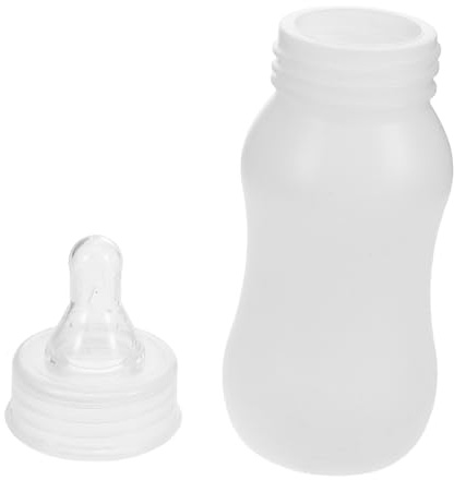 HIAKDOFT Small Animal Feeder Bottle for Calf and Lambs with Controlled Flow Nipple Easy to Clean and Hold Multi-functional Milk Feeding Tool for Small Pets