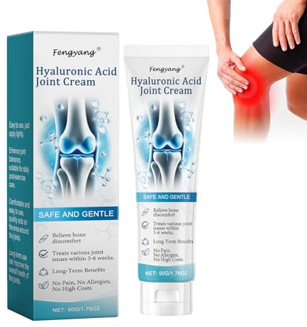 Fengyang® Crema Per Le Articolazioni, Crema Articolare All'acido Ialuronico, Non Unge Rapidamente, Sollievo per Mani, Piedi, Ginocchia