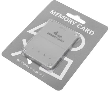 Jiawu Scheda di Memoria da 4 MB, velocità di Lettura e Scrittura Veloce, Ampia Scheda di Memoria per, di per Console di Gioco con Funzione di Salvataggio del Gioco per Console di PS One