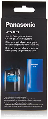 Panasonic Men's Razor Refill Renewal Solution for Automatic Cleaning and Charging System - Pack of 3 (WES4L03)