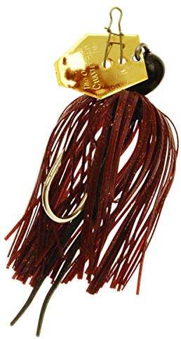 Z-MAN-Man Mini Chatterbait 7 g Fransenköder Skirted Jig Farbe Brown/Black