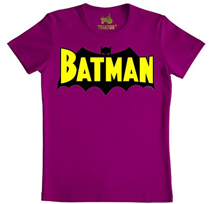 TRAKTOR® Batman I Wings | T-Shirt Print | Damen & Herren | kurzärmlig | rot | Lizenziertes Originaldesign | Größe XL
