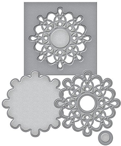 Spellbinders D-Lites Medallion Seven Die, Gold