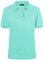 James & Nicholson Damenpolo Classic - Piqué-Poloshirt mit gestrickten Bündchen | Farbe: Mint | Grösse: L