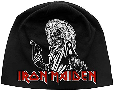 Iron Maiden Mütze Beanie Cap Classic Killers Logo offiziell Nue Schwarz Jersey