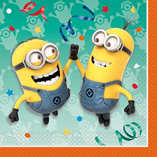 Minions – 16 große Servietten 33 x 33 cm – Ich einfach unverbesserlich - Geburtstag & Party