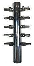 Aquaforte Luftverteiler für Ø 4 mm Schlauch, 10 Ausgänge mit Hahn