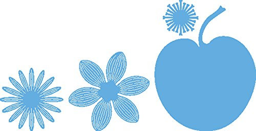 Marianne Design LR0406 Creatables Petras Seerose - Stanzschablone und Prägeschablone für die Kartengestaltung und Scrapbooking, Metal, blau, 8,1 x 10,1 x 0,4 cm