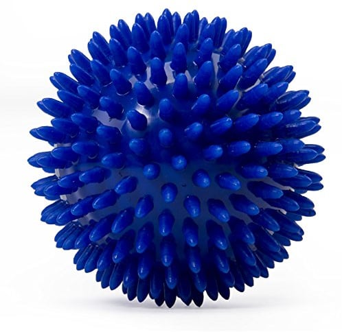 Bodhi Großer Noppenball, Igelball mit 9 cm Durchmesser (blau) Massageball für Selbstmassage, Reha & Fitness, Reflexzonen - auch als Set verfügbar