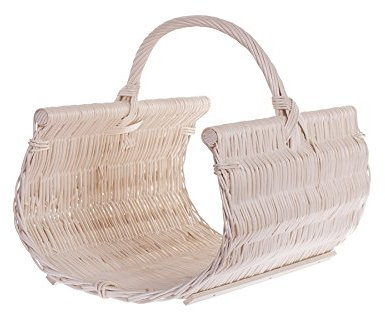 e-wicker24 Alles aus Weide Cesta Portalegna da Interno in Vimini Porta Legna da Interni Fatto a Mano Cesta in Vimini per Legno Cestino per tronchi Ceste per Legna da Interno
