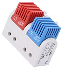 STEGO 01163.0 – 00 Model FTD 011 Thermostat Double Fixed, Contact NC/NO, + 15 °C/+ 50 °C Temperature of Disconnection/Connection, 47 mm height x 63 mm Width x 33 mm Length