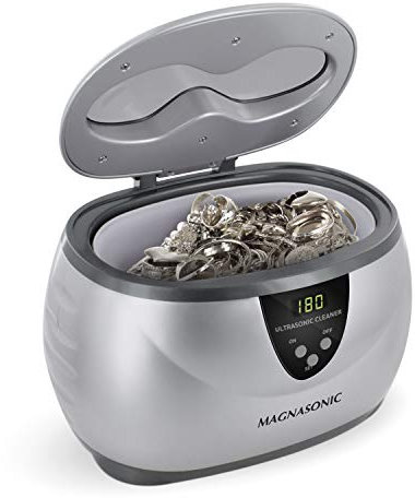 Magnasonic Professional Ultrasonic Jewelry Cleaner with Digital Timer for Eyeglasses, Rings, Coins (MGUC500)