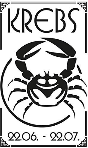 Wandtattoo Sternzeichen Krebs 004 S - 30cm x 50cm - Duvar Tattoo - 23 mögliche Farben