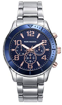 Mark Maddox HerrenArmbanduhr Multi Zifferblatt Quarz Edelstahl HM6008-35