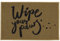 Ottomanson Fußmatten-Kollektion Rechteckige Fußmatte mit Aufschrift „Wipe Your Paws“, 51 x 76 cm, Beige/Pfoten