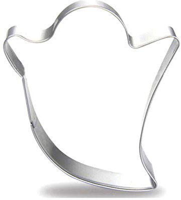 WJSYSHOP Formina per biscotti a forma di fantasma, in acciaio inox,