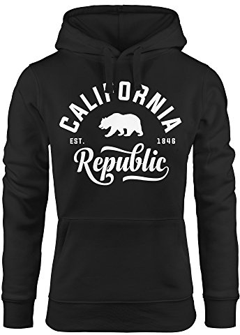 Neverless Hoodie Damen California Republic Kapuzen-Pullover