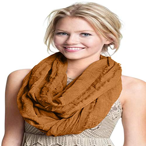 CJ Apparel Gold Mobius Infinity Schal Zweite Wahl Snood Cowl Tube Runde Kreis Eternity Schal Wrap Pashmina NEU