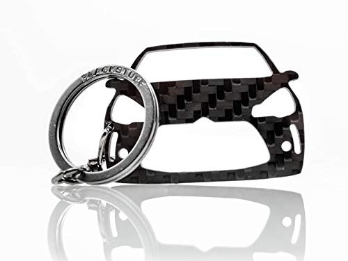 BlackStuff Porte-Clés En Fibre De Carbone Compatible Avec DS3 Voiture