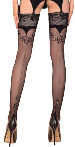 Ballerina Fantasy Hold Ups Strümpfe (20 Den), Schwarz, S/M