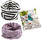DEBAIJIA 3 pcs Unisexe Écharpe Cache-cou Bébé Enfant 0-8 Ans, Coton Doux Chaud pour Printemps Automne Hiver, Multifonction: Foulard,Bandeau,Taille Unique,Dessin Animé - H