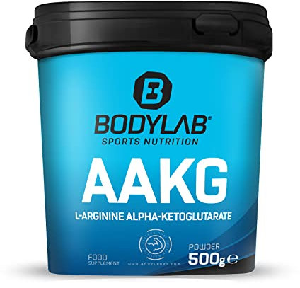 Bodylab24 AAKG Arginin-Alpha-Ketoglutarat 500g Pulver im Verhältnis 2:1, Pre-Workout Supplement, geschmacksneutral, zuckerfrei