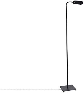 Qazqa led Modern Stehleuchte, Stehlampe - Botot - Schwarz, inkl. 8W integrierter LED, 2500K - 4000K, warmweiß - kaltweiß, dimmbar, 142.3cm, Ideal als Schlafzimmerlampe und Wohnzimmerlampe