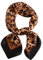 VALICLUD Satin-Turban 1stk Seiden Schal Mit Leoparden Muster Haarschal Dünner Schal Halstuch Für Damen Damenschals Tasche Zubehör Fräulein Lipgloss Die Seide Leopardenmuster