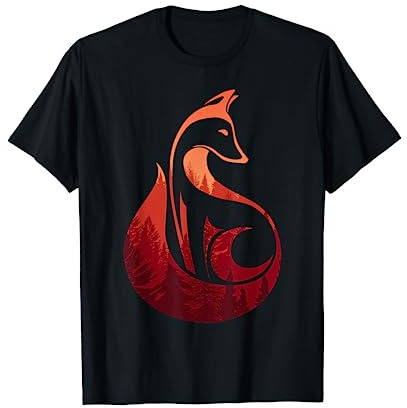 Eleganter Fuchs Wildtier Geschenk Jagd Jagd Jäger T-Shirt