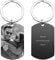 Anlewo Personalisierter Schlüsselanhänger mit Foto & Gravur – Individuelles Geschenk für Männer, Frauen & Papa. Hochwertiger Edelstahl Dog Tag – Vatertags, Valentinstag, kreatives Fotogeschenk