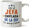 MUGFFINS Tazas para JEFA mujer - En Español - Todos te advirtieron - 11 oz / 330 ml - Regalo original y divertido