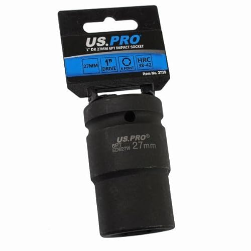 US PRO Tools 27mm 1 DR 6 Point Impact Socket 3739