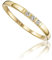MIORE Diamant Schmuck Damen Trilogie Verlobungsring mit 0,05 Ct Diamanten im Brillantschliff Ring aus Gelbgold 9 Karat (375) Gold
