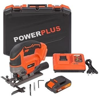 Stichsäge + Akku 20 V 2,0 Ah + Ladegerät