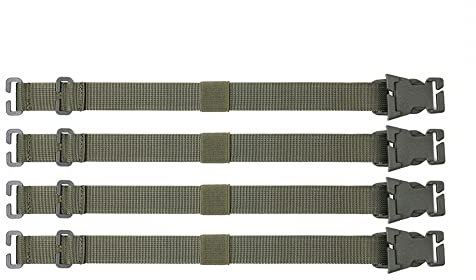 4PCS Tactical Rush Tier System, tragbares Molle-Rucksackgurt-Zubehör für Outdoor-Camping, Wandern, Bergsteigen
