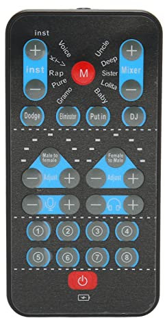 M10 Mini Voice Changer, Multi Languages Voice Disguiser, Sound Card Voice Changer with 8 Sound Effects for Mobile Phone Computer Laptop