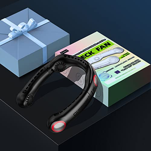 MA3TY Portable Neck Fan Clearance, 5000mAh Bladeless Personal Fans, Hanging 4 Turbo, 360° Cooling Foldable Wearable Fans, Rechargeable Hand Free Fan