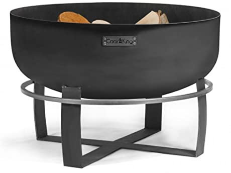 Feuerschale XXL „Viking“ Ø 80 cm aus Stahl Feuerstelle für den Garten als Grill oder Wärmequelle CookKing