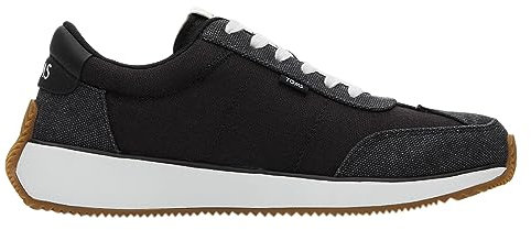 TOMS Damen Wyndon Sneaker, Black Slubby Woven Washed Canvas, 40 EU