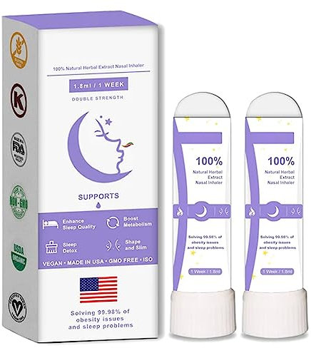 Dreamair Naseninhalator - 1,8 ml/Woche, Dream Air Pro Nasal Inhalator, entdecken Sie die Geheimnisse der Schlafentgiftung für natürlichen Gewichtsverlust (2pcs)